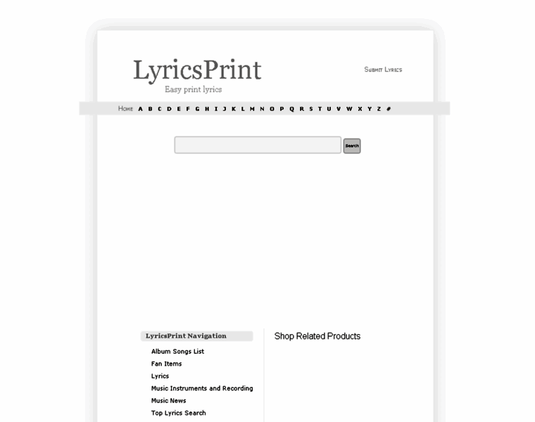 Lyricsprint.com thumbnail