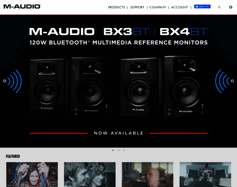 M-audio.com thumbnail