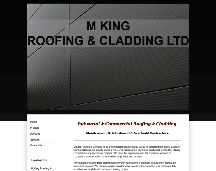 M-king-roofing-and-cladding.com thumbnail