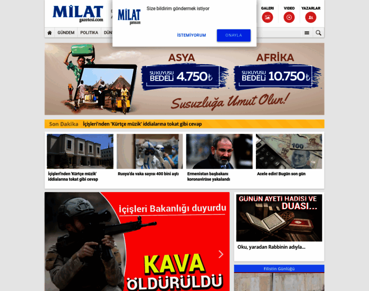 M.milatgazetesi.com thumbnail