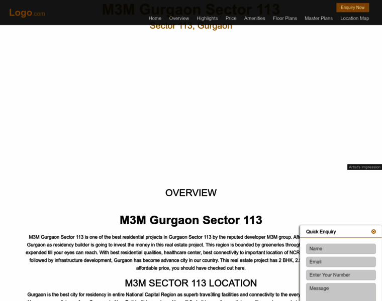 M3mgurgaonsector113.newprojectlaunch.in thumbnail