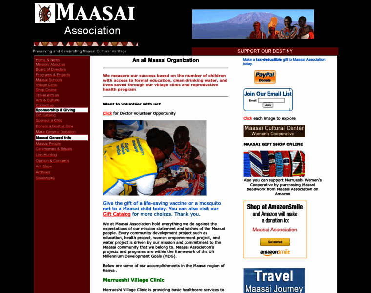 Maasai-association.org thumbnail