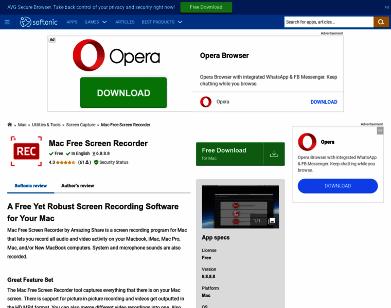 Mac-free-screen-recorder.en.softonic.com thumbnail