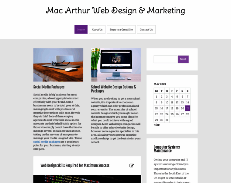 Macarthur-website-design.co.uk thumbnail