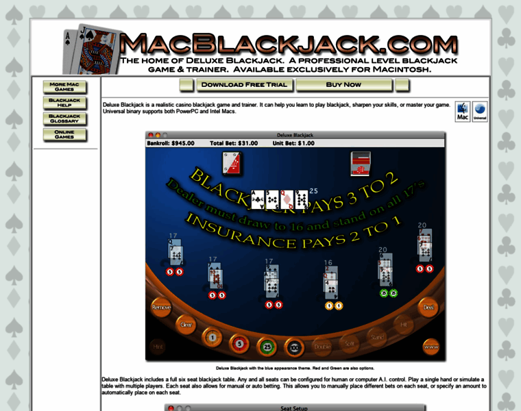 Macblackjack.com thumbnail