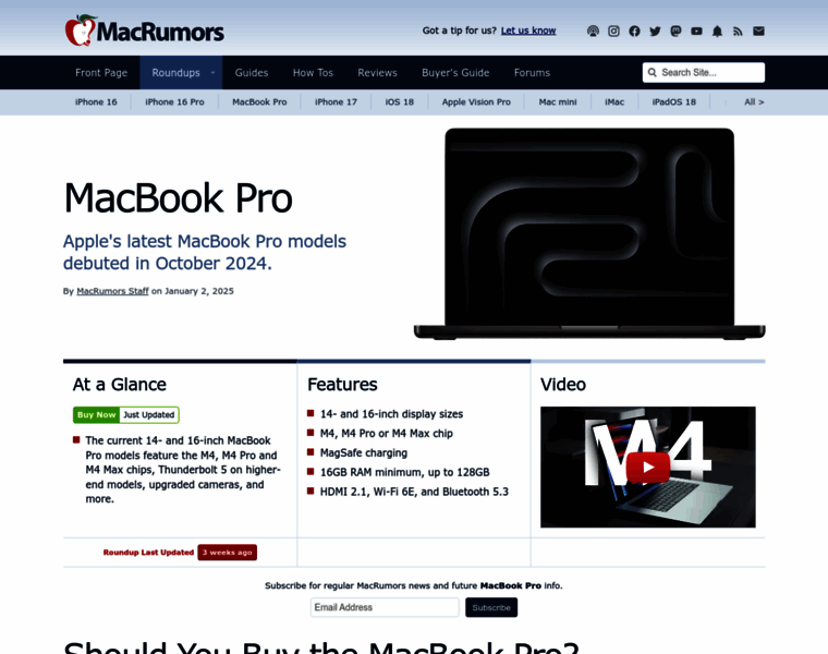 Macbookpro.macrumors.com thumbnail