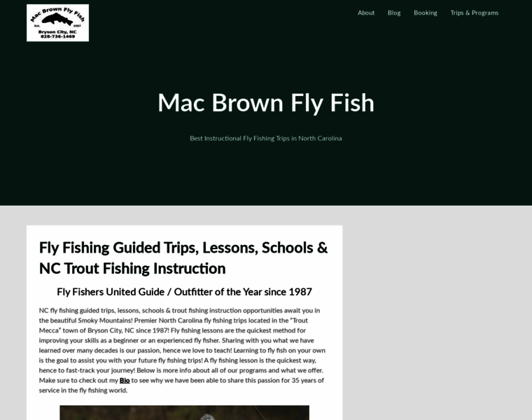 Macbrownflyfish.com thumbnail