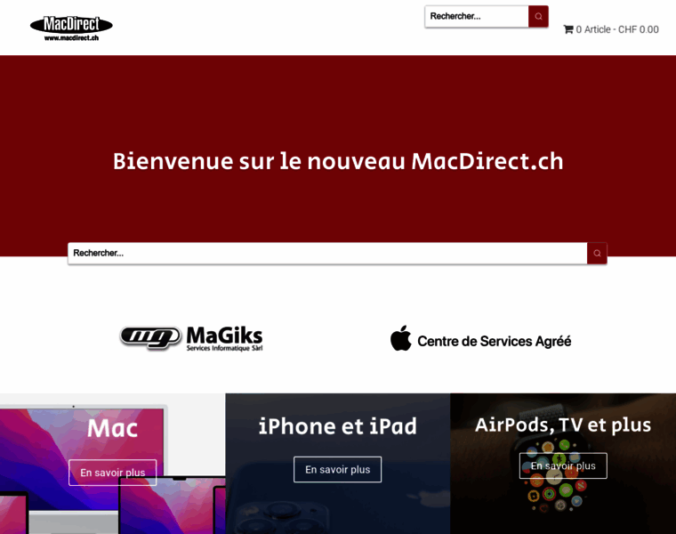 Macdirect.ch thumbnail