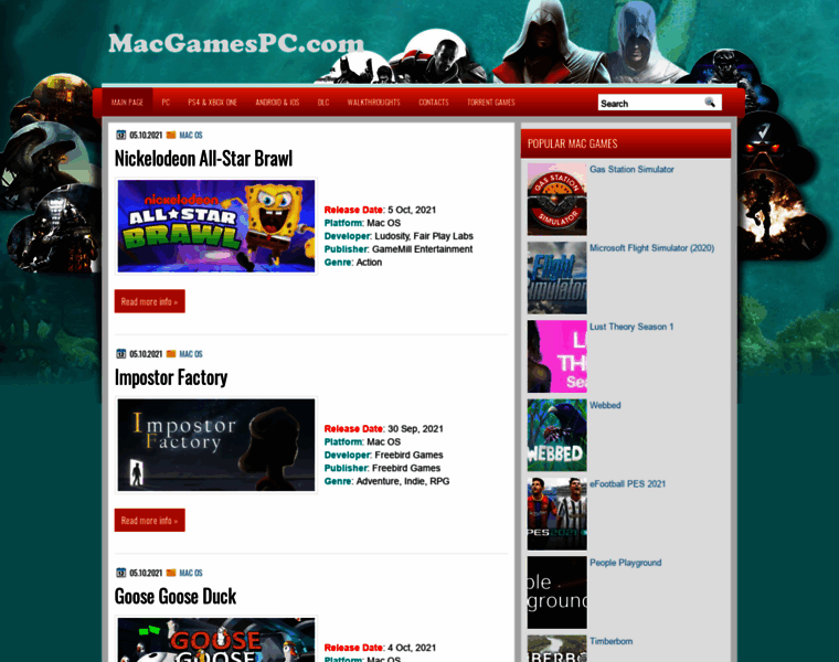 Macgamespc.com thumbnail