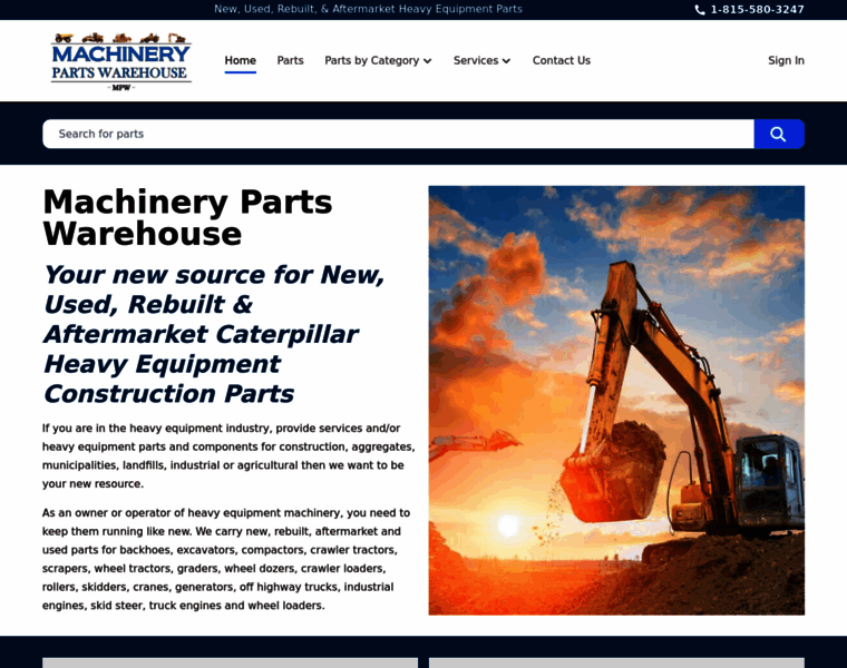 Machinerypartswarehouse.com thumbnail