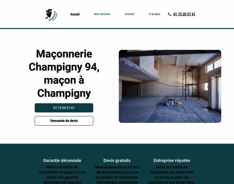 Maconnerie-champigny.fr thumbnail