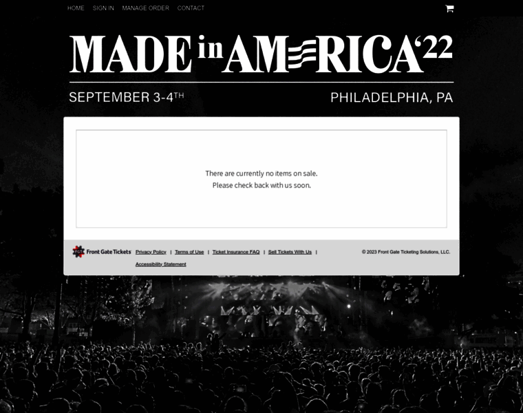 Madeinamerica.frontgatetickets.com thumbnail