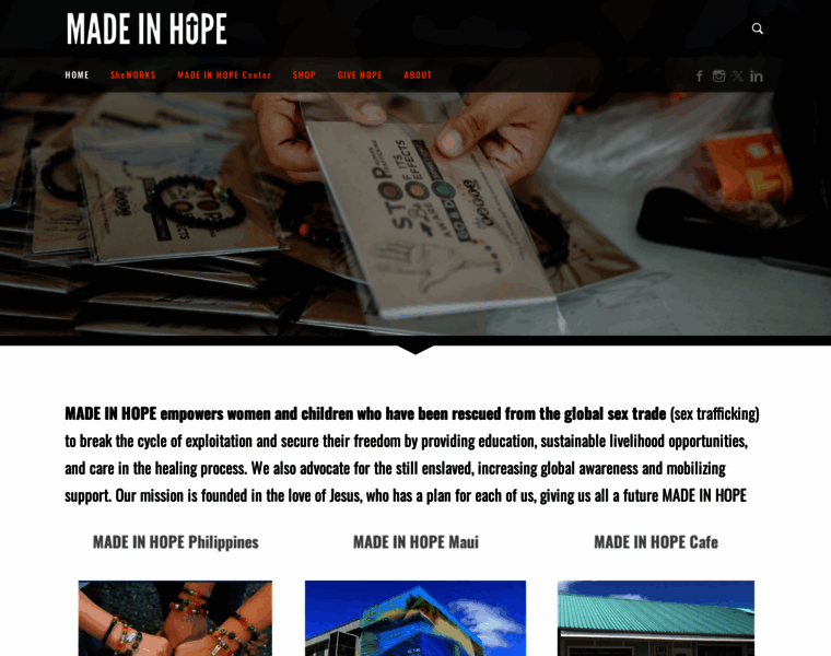 Madeinhope.org thumbnail