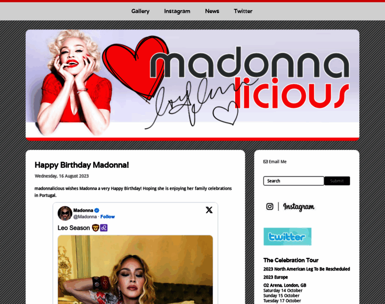 Madonnalicious.com thumbnail
