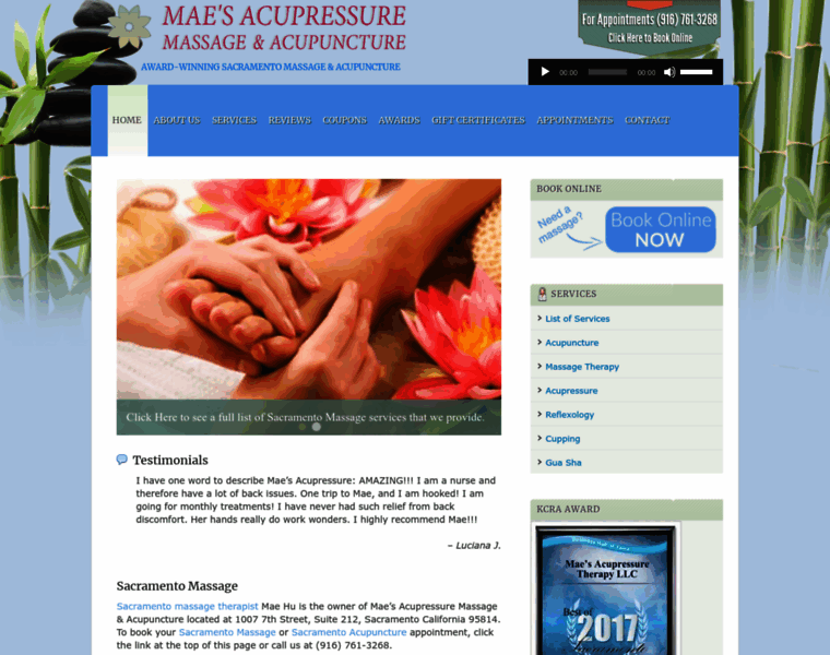Maesacupressuretherapy.com thumbnail