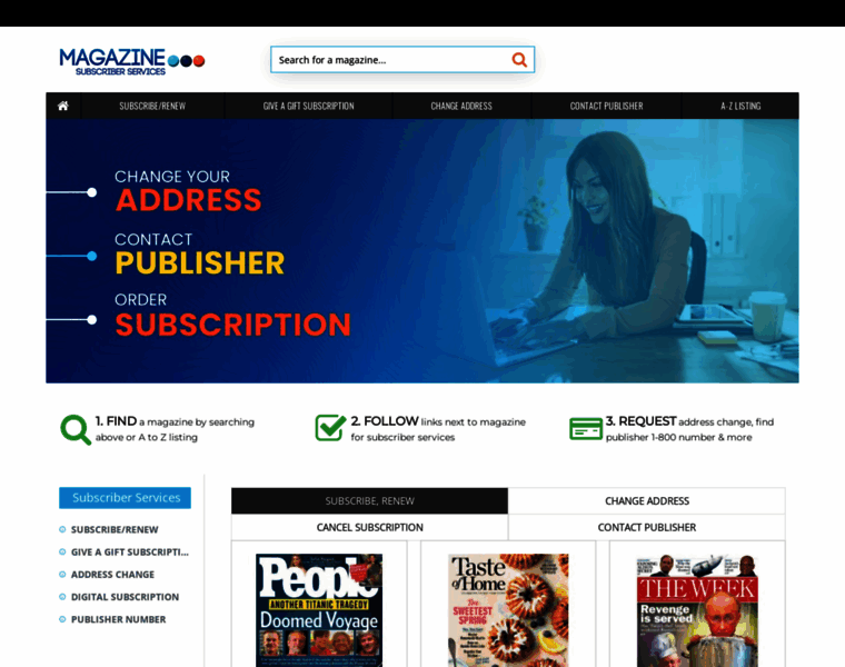 Magazinesubscriberservices.com thumbnail