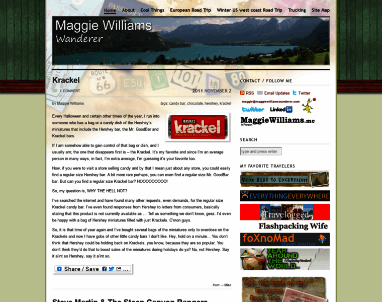 Maggiewilliamswanderer.com thumbnail