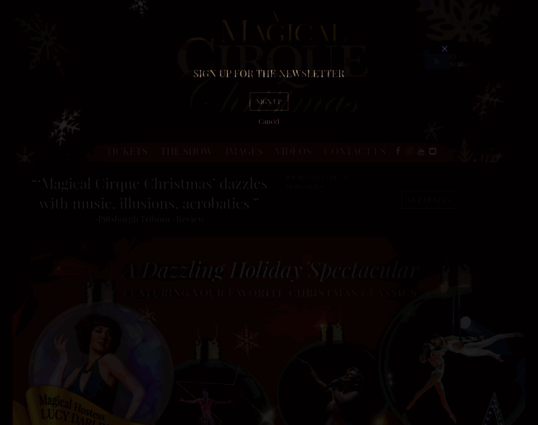 Magicalcirquechristmas.com thumbnail
