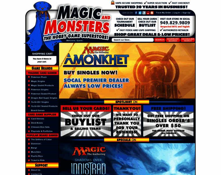 Magicandmonsters.com thumbnail