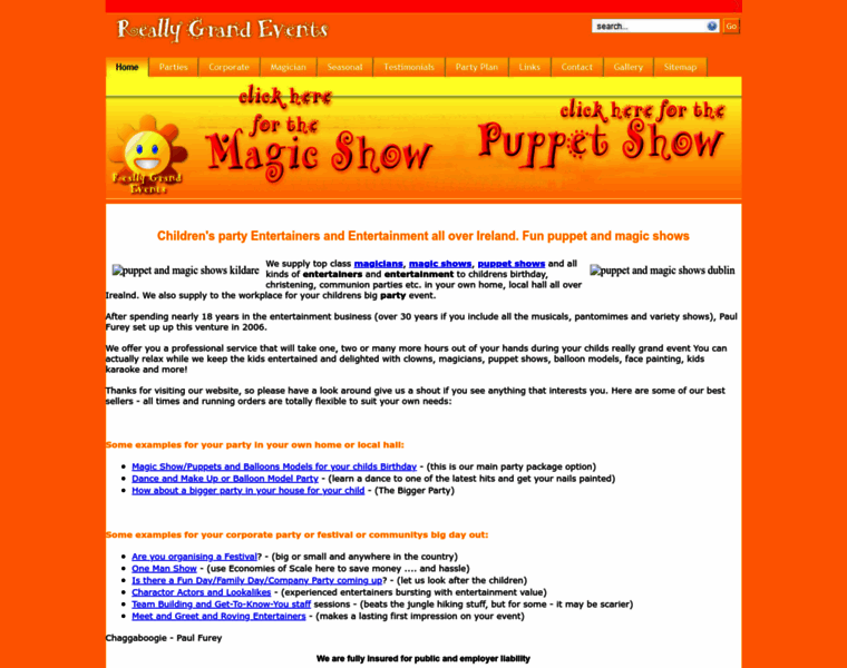 Magicandpuppetshow.com thumbnail
