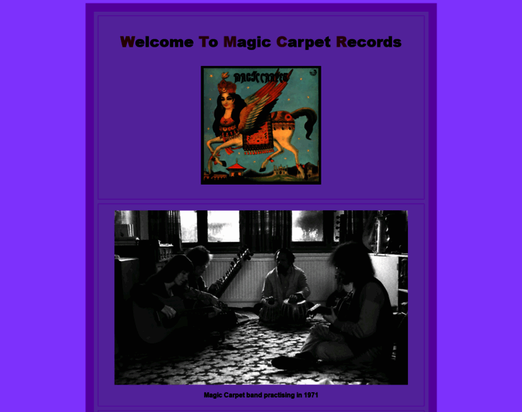 Magiccarpetrecords.com thumbnail
