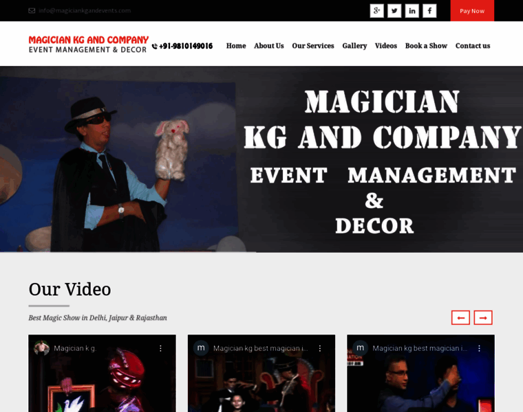 Magiciankgandevents.com thumbnail