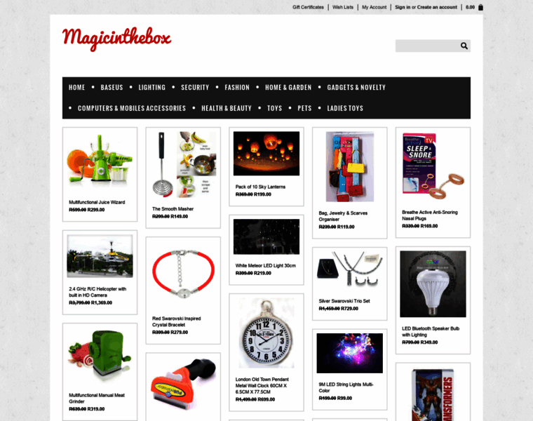 Magicinthebox.co.za thumbnail