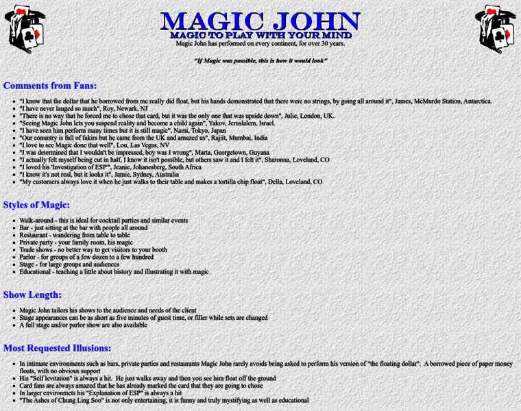Magicjohn.info thumbnail