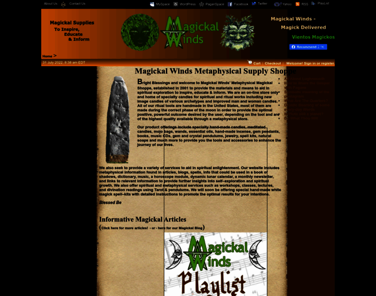 Magickalwinds.com thumbnail