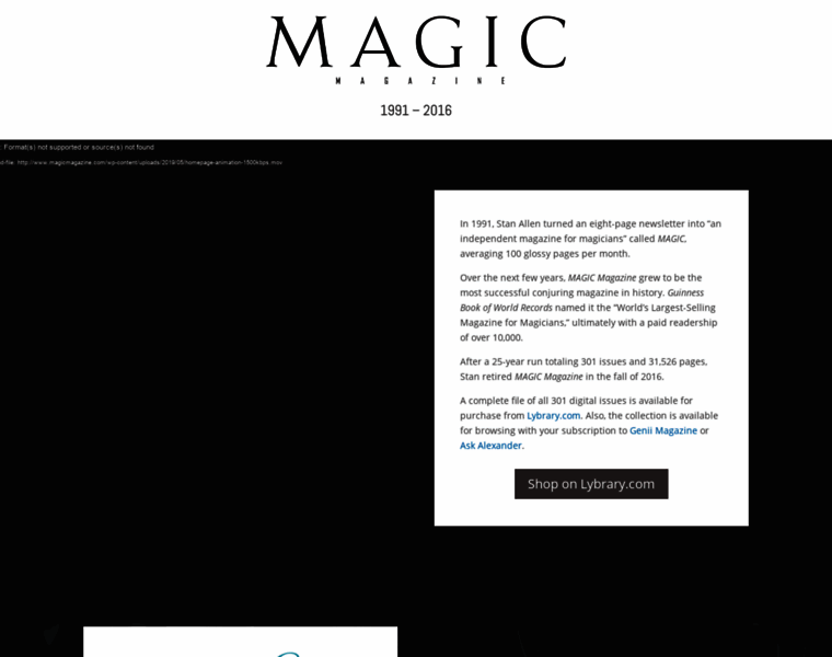 Magicmagazine.com thumbnail
