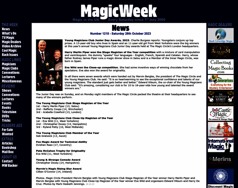 Magicweek.co.uk thumbnail