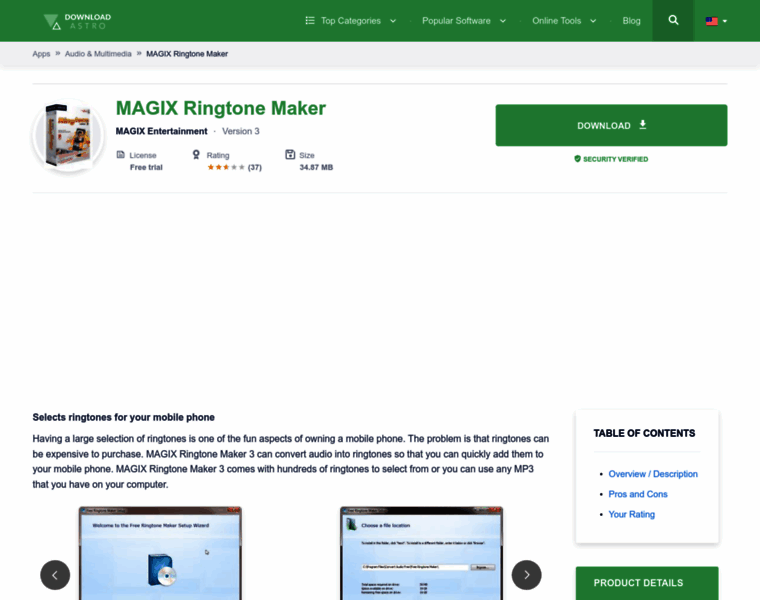 Magix_ringtone_maker.en.downloadastro.com thumbnail