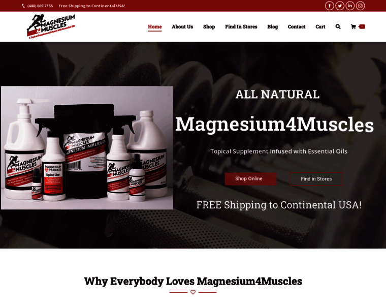 Magnesium4muscles.com thumbnail