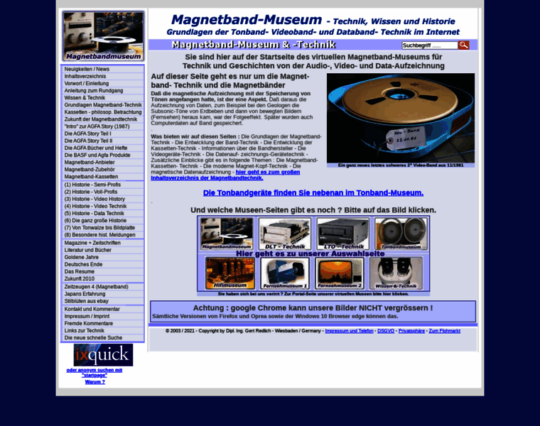 Magnetbandmuseum.info thumbnail