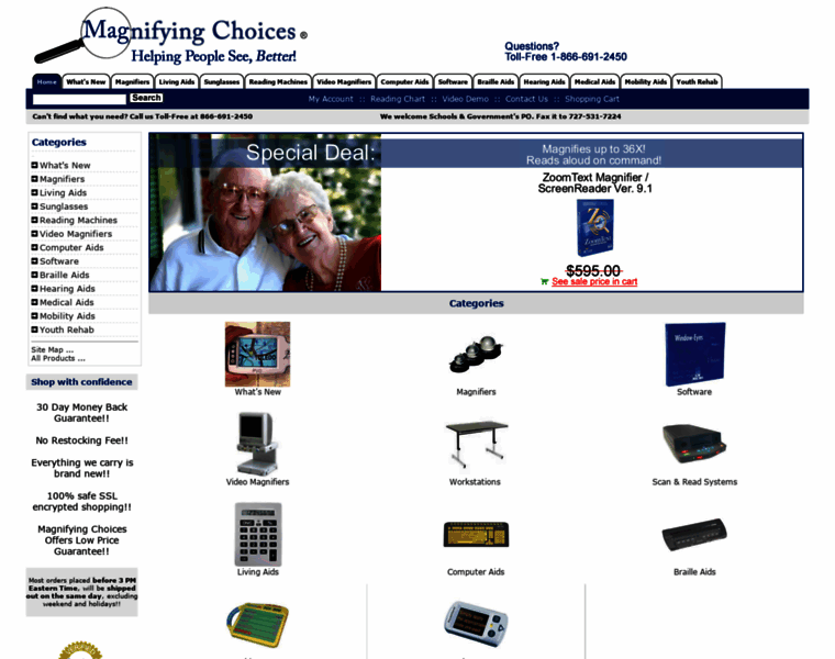 Magnifyingchoices.com thumbnail