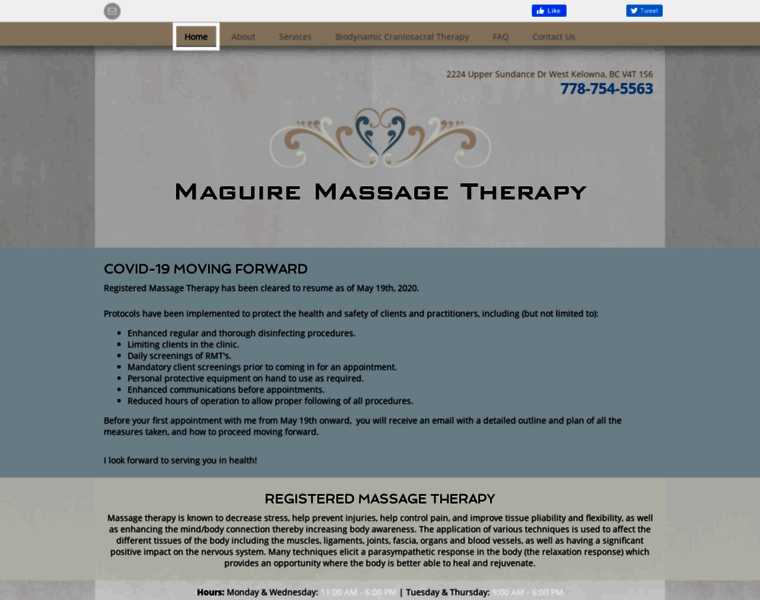 Maguiremassagetherapy.ca thumbnail