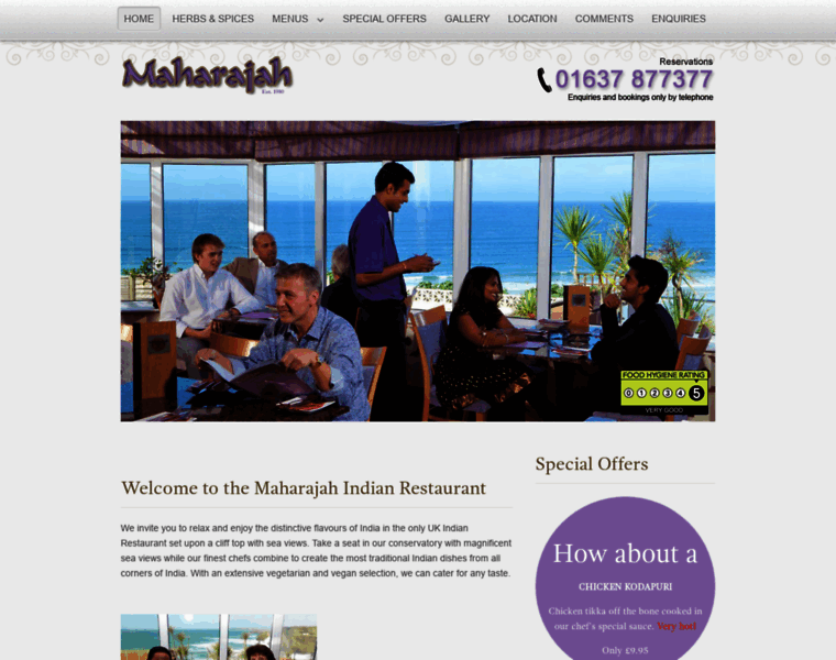 Maharajah-restaurant.co.uk thumbnail