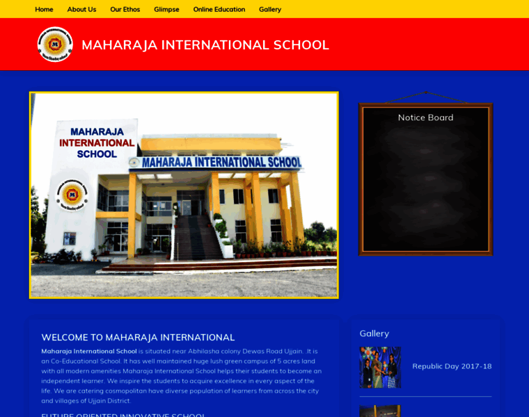 Maharajainternationalschoolujjain.com thumbnail