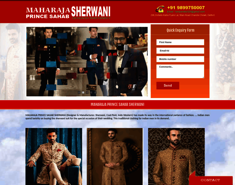 Maharajasherwani.com thumbnail