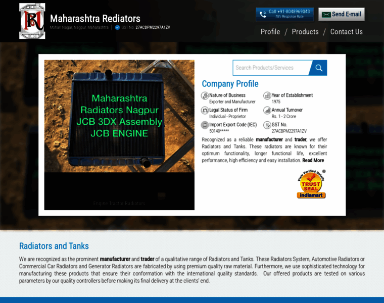 Maharashtraradiators.com thumbnail