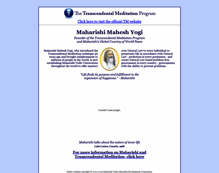 Maharishi-mahesh-yogi.org thumbnail