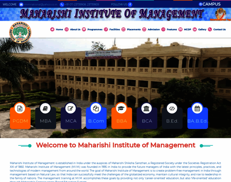 Maharishiinstituteofmanagement.com thumbnail
