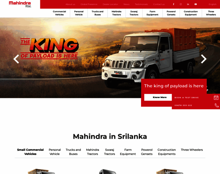 Mahindra.com.lk thumbnail