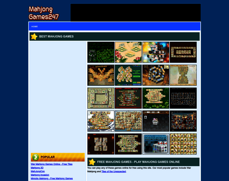 Mahjonggames247.com thumbnail
