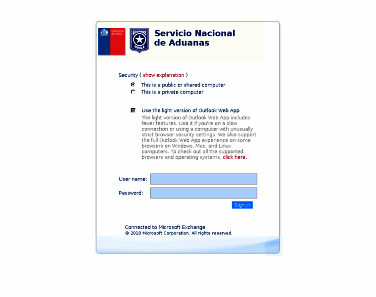 Mail.aduana.cl thumbnail Mail.aduana.cl thumbnail