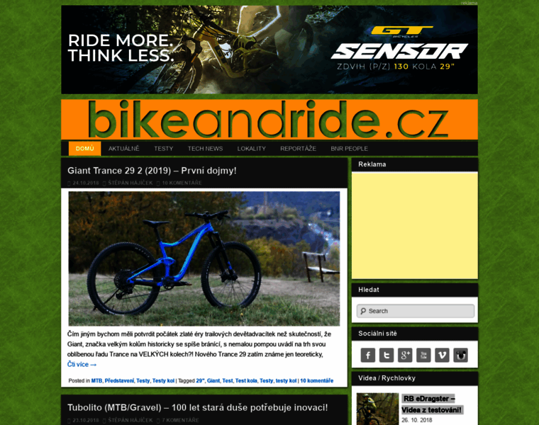 Mail.bikeandride.cz thumbnail