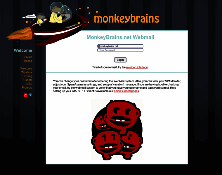 Mail.monkeybrains.net thumbnail