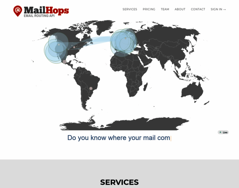 Mailhops.com thumbnail