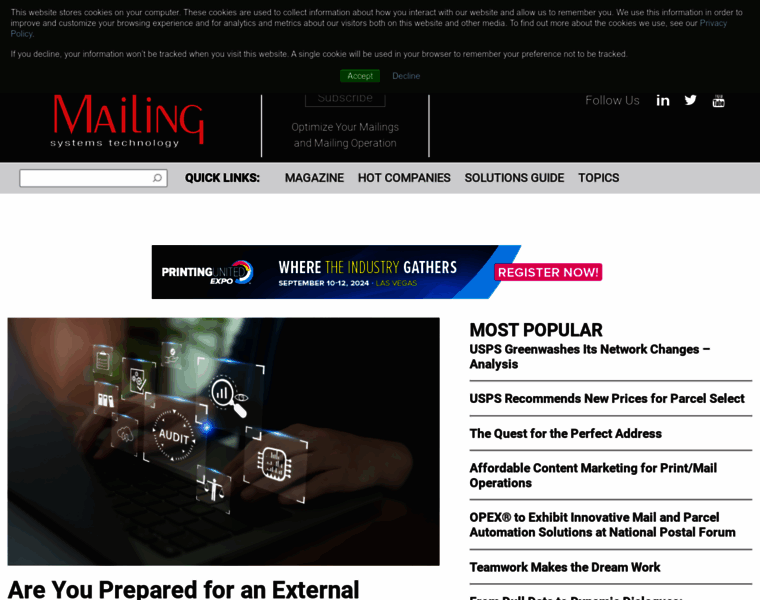 Mailingsystemstechnology.com thumbnail