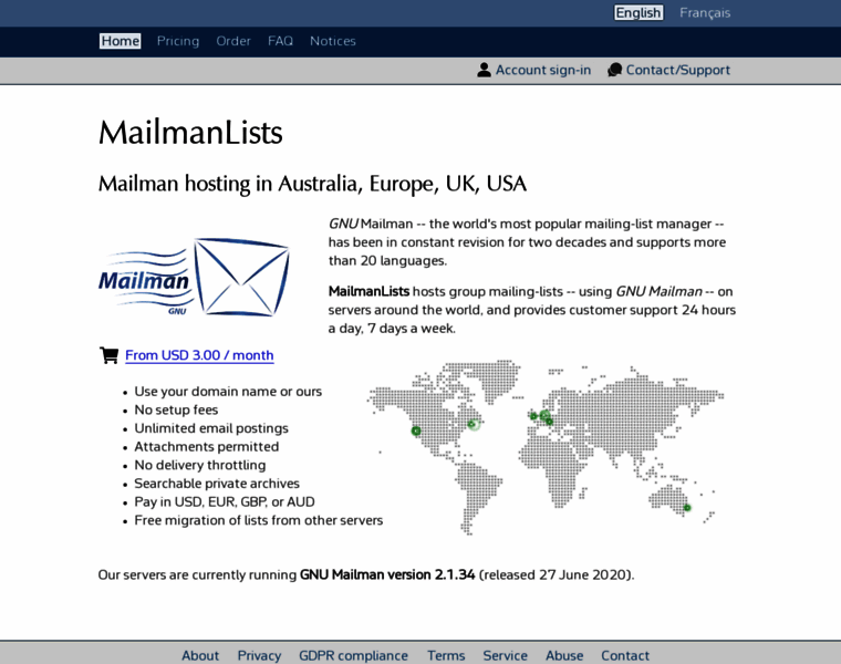 Mailmanlists.net thumbnail